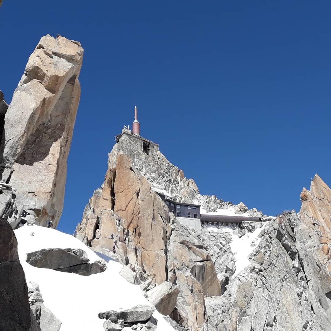 Alpine adventure at the #aguilledumidi what a crazy alpine playground at 3800m!