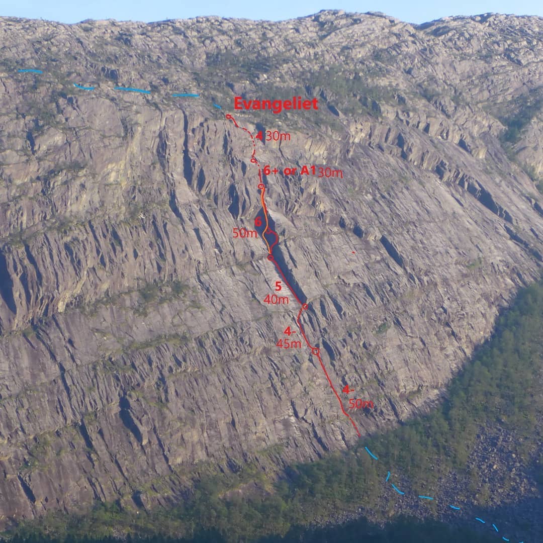 Starting summer with a first ascent near #Evanger with @achim_mall.
