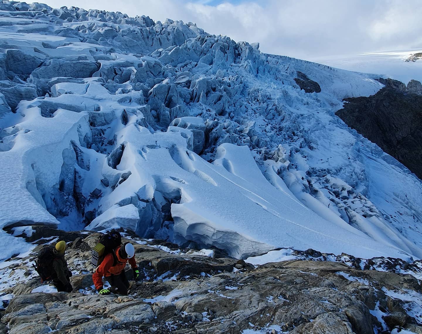 Dancing with the massive and delicate ice giants of #Buerbreen!