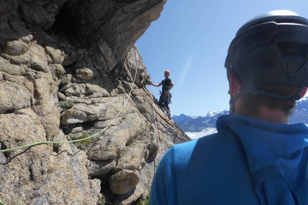 Climbing days around the #cabanadeorny were full of coarse granite, sharp