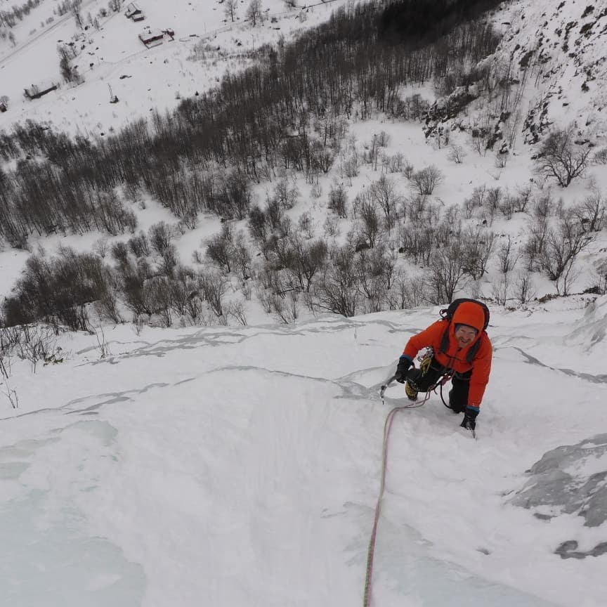 We found some ice to climb in #hemsedal this weekend, what a blessing after